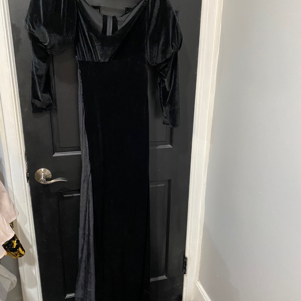 Custom suede dress